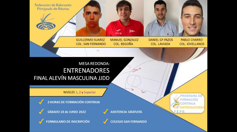 MESA REDONDA CON LOS ENTRENADORES DE LA FINAL ALEVÍN MASCULINA