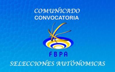 CONVOCATORIA SELECCIONES 16 DE OCTUBRE DE 2022