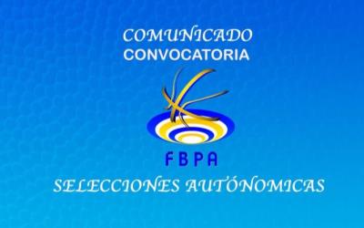 CONVOCATORIA SELECCIONES 27 DE NOVIEMBRE DE 2022