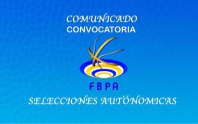 CONVOCATORIA SELECCIONES 29 DE ENERO DE 2023