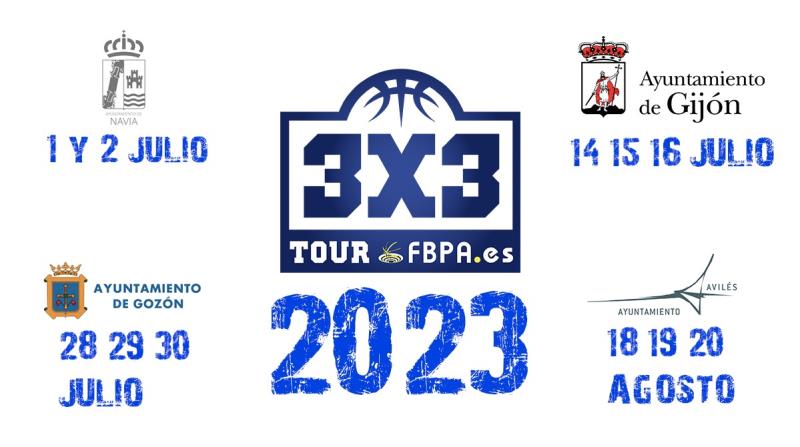 SEDES Y FECHAS TOUR DE VERANO 3X3 FBPA