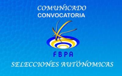 CONVOCATORIA SELECCIONES 3X3 U13-U15 14 DE ABRIL 2024