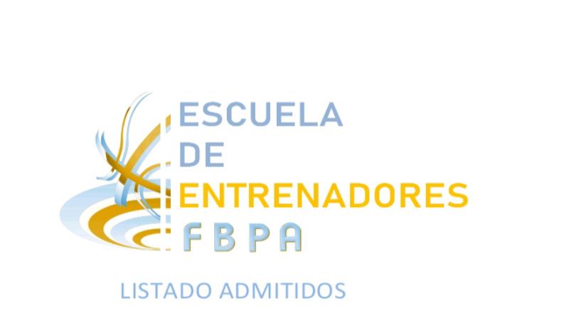 ADMITIDOS CURSO ENTRENADOR NIVEL II FBPA