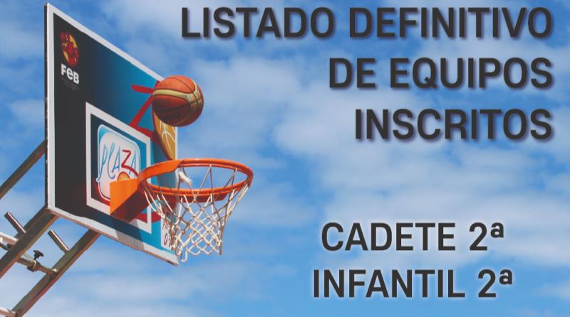 LISTADO DEFINITIVO INSCRITOS CADETE 2° E INFANTIL 2°