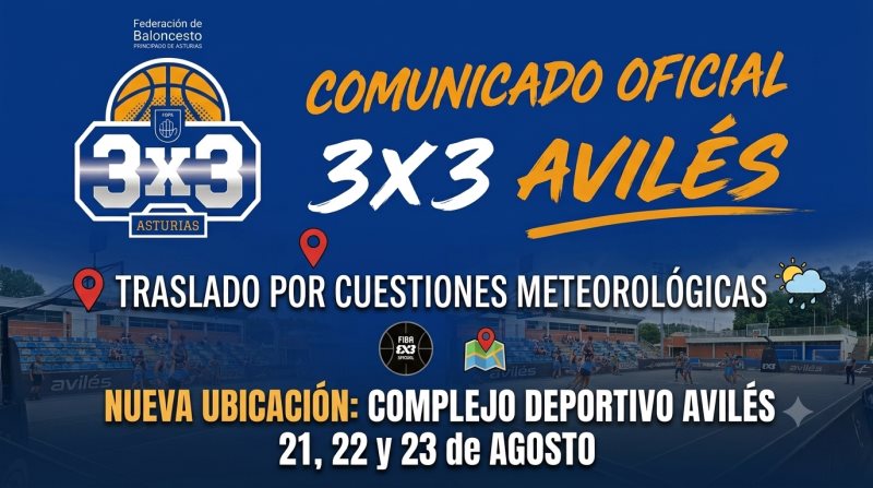 ¡TRASLADO DEL 3X3 AVILÉS AL COMPLEJO DEPORTIVO AVILES - EL QUIRINAL