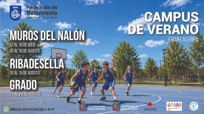 CAMPUS FBPA 2026: TRES SEDES CON EL MEJOR BALONCESTO ESTIVAL