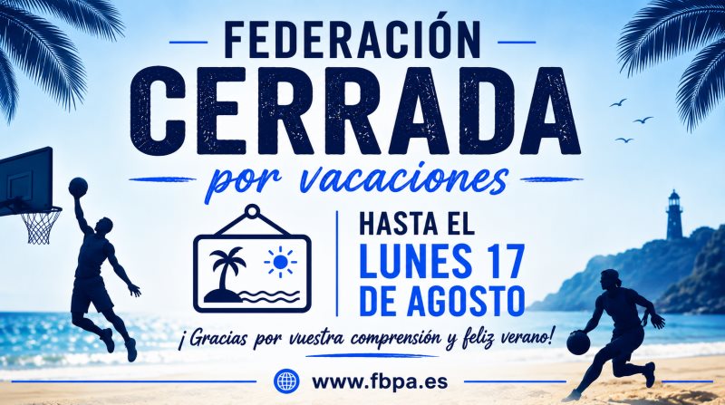 FBPA CERRADA POR VACACIONES