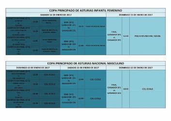 COPAS PPDO DE ASTURIAS INFANTIL FEMENINO Y NACIONAL MASCULINA Y LIGA DE MADRES