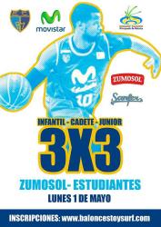El 3x3 Zumosol Estudiantes llega a Avilés el lunes 1 de mayo